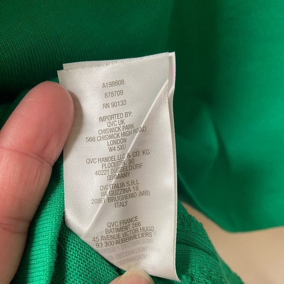 Quacker Factory Sz L Embroidered Beaded Ladybug Pullover Top Shirt Green QVC - Picture 9 of 10